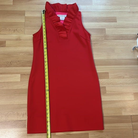 Gretchen Scott Designs Red Sleeveless Ruffneck Dress NWOT Size S - Picture 6 of 8